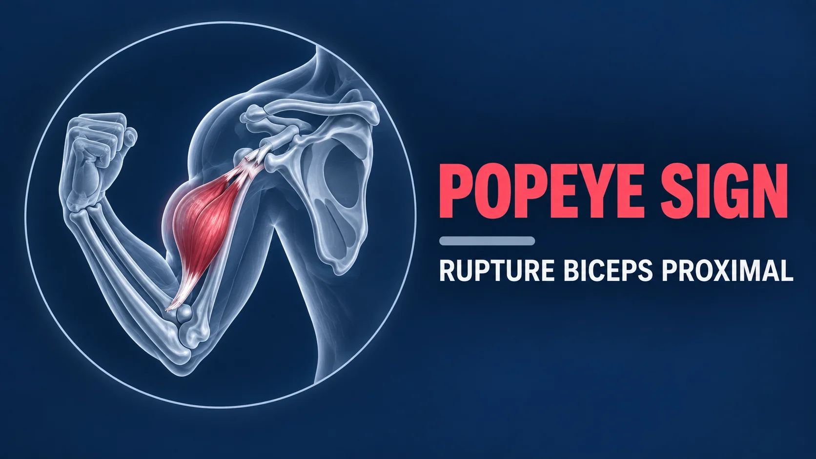 Vignette - Dr Kilinc - Popeye Rupture biceps proximal